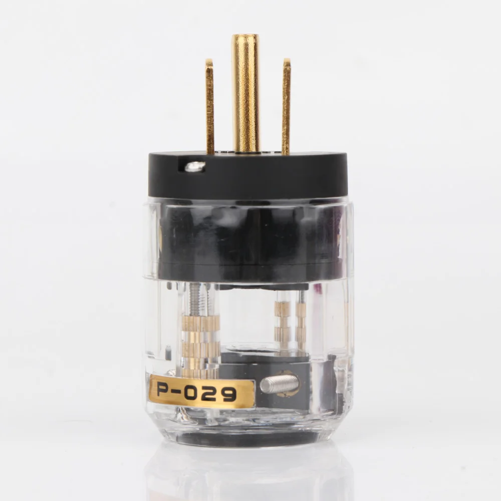 2 stück HIFI P-320/C-320 Kupfer UNS Version Schuko AC Power Stecker Ver IEC Stecker DIY – Detail 6