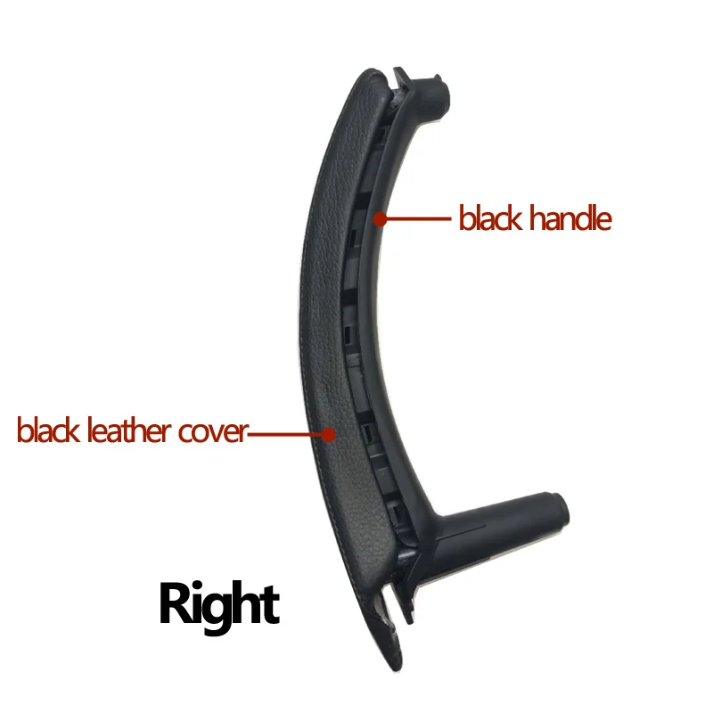 Left Right Interior Passenger Door Handle with Leather Cover Assembly For BMW X5 X6 E70 E71 E72 2007-2014