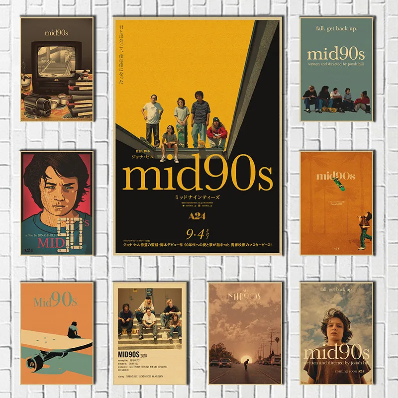 Classic Movie TV Mid90s Vintage Poster Classic Movie Posters Kraft paper Wall Sticker Home Decorative Painting for Living Room