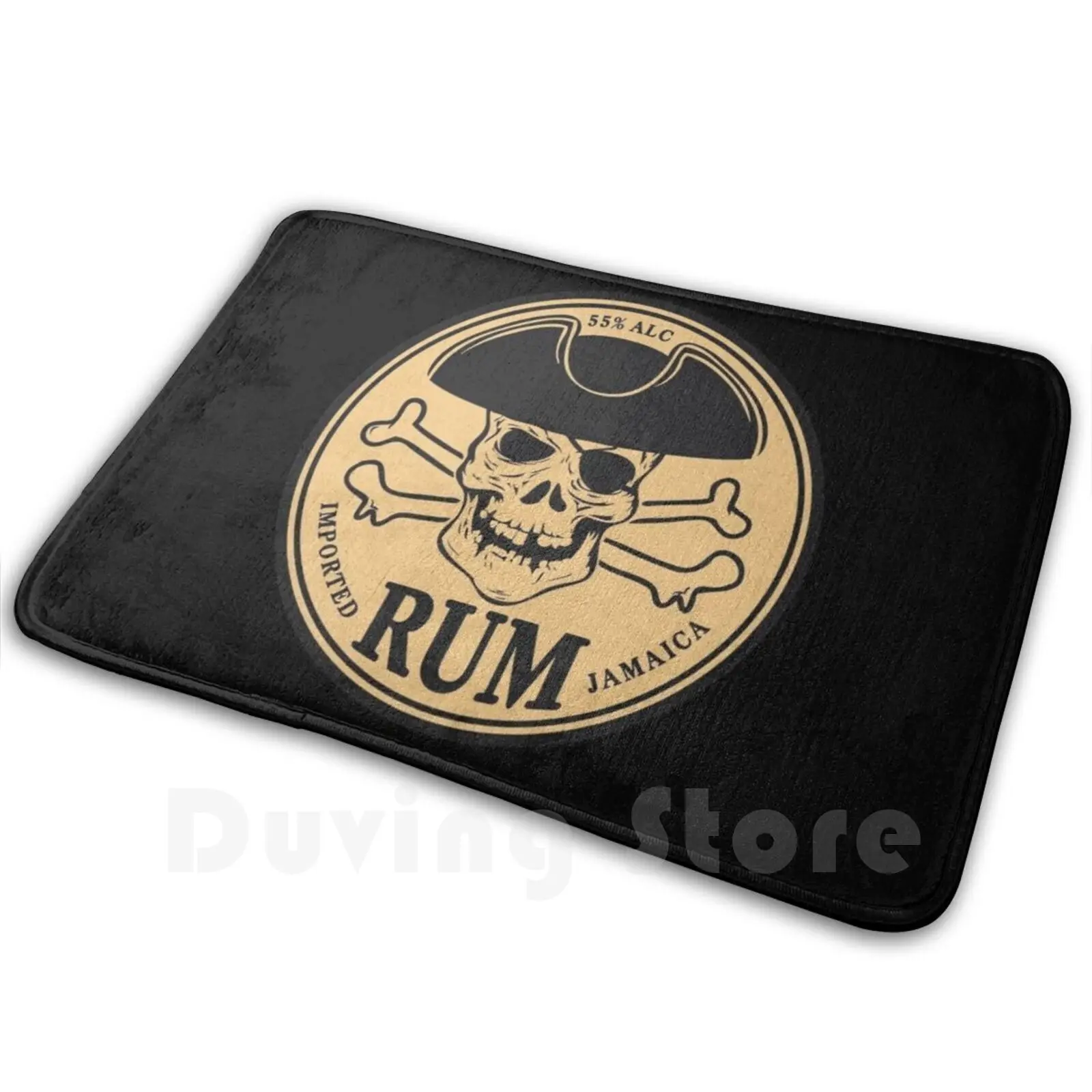 Imported Rum Jamaica Carpet Mat Rug Cushion Soft Rum Drinking Funny Drink Ocean Party Rum Ham Booze Drunk Liquor Pirate