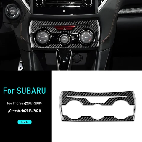 Для Subaru Crosstrek 2018-2023 Impreza 2017 2018 2019 2020 2021 2022 2023 Мягкая наклейка из углеродного волокна Автомобильный центральный объем AC CD