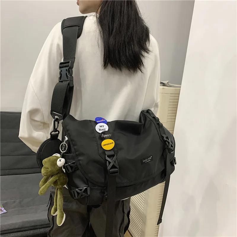 Tooling crossbody bag men's fashion brand student Japanese functional wind backpack fashion trend casual women's shoulder bag