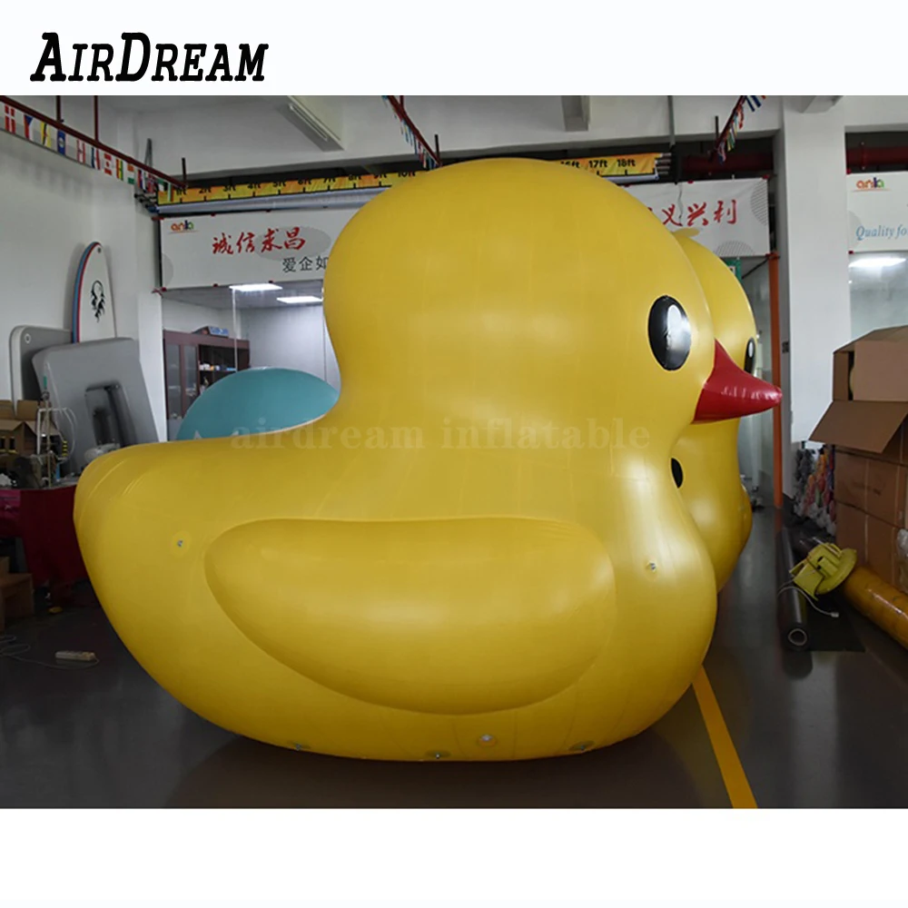 น่ารักน่ารัก Airtight สีเหลือง Inflatable Buoy เป็ด Giant Inflatable พีวีซีเป็ดยางสำหรับโฆษณาแสดง