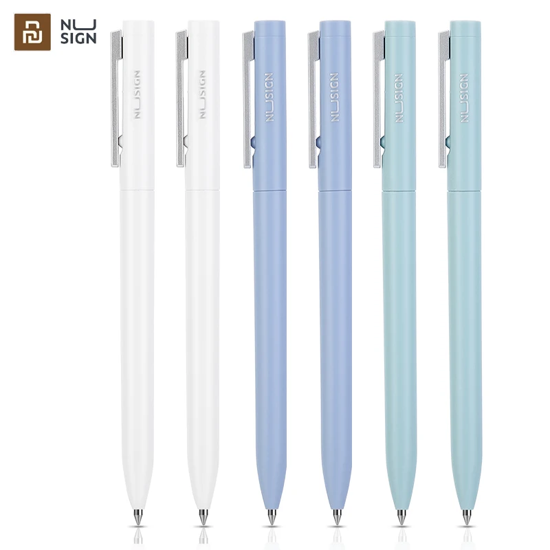 YouPin Nusign Gel Pen with Refills for Xiaomi Gel pen 0.5MM Colorful Deli Sign Pen Blue/Black/Red Ink for School Office