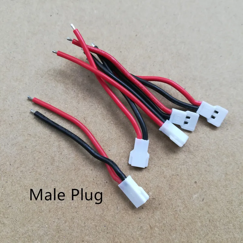 5pcs 2S MX2.0 DIY 2.0MM 2P Connector Plug Male Battery Female With Wire 51005 51006 Connectors