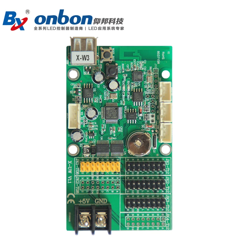 Control Card XW3 Single and Double Color LED Display Advertising Screen Control Card WiFi U Disk Graphic Control