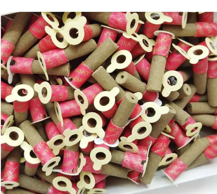 180pcs Mini Moxa Tube Self-stick Chinese Moxibustion Sticker Therapy Smokeless Burner Heating Acupuntura Point Meridian