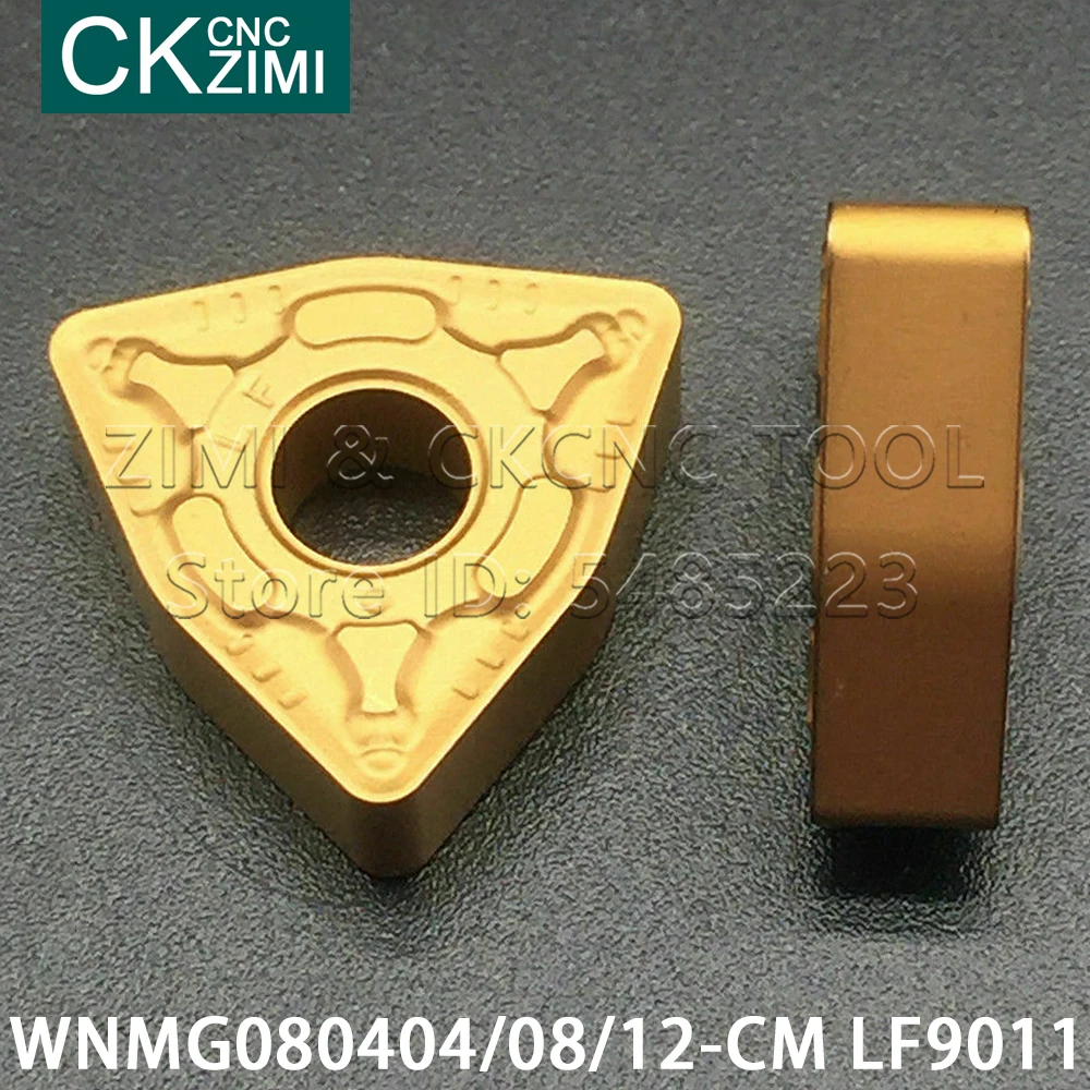 WNMG080404-CM WNMG080408-CM WNMG080412-CM LF9011 أدوات كربيد تحول إدراج CNC مخرطة الخشب تحول أدوات شفرة WNMG للصلب