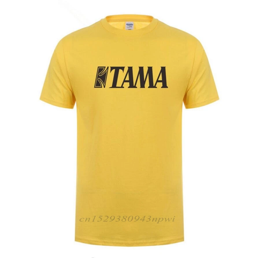 Men Printed Tama T Shirt New Cool Printed Drums T-shirts Men O-neck Short Sleeve Cotton Music T-shirts Custom Tshirt