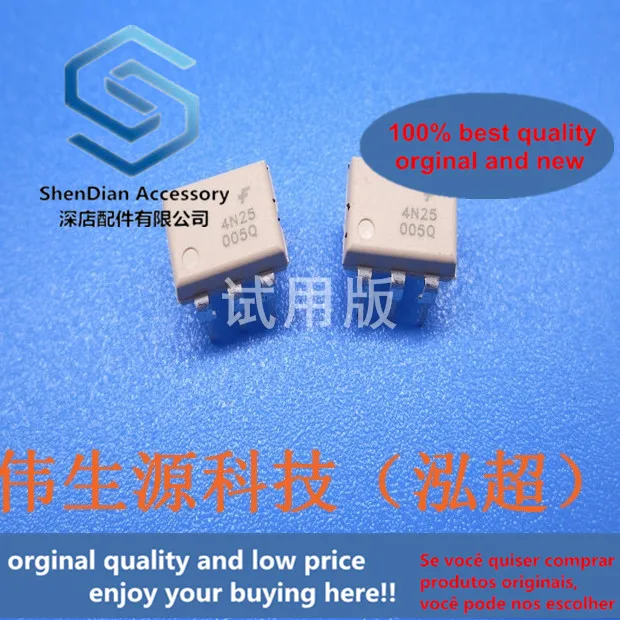 10pcs only orginal new real sotck 4N25 4N25M DIP-6 high speed optocoupler