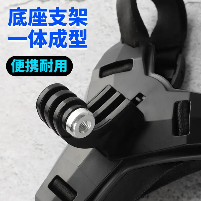 Motorcycle Shots Full Face Helmet Chin Stand Mount Holder for GoPro Hero 13121109876 Sjcam SJ6/8/9 One X3/X4 Camera Accessories