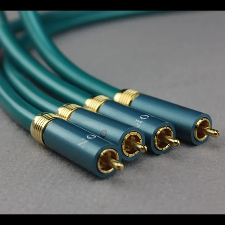 New Ortofon 8N OFC  RCA Cable Hi-end CD Amplifier Interconnect 2RCA to 2RCA Male Audio Cable