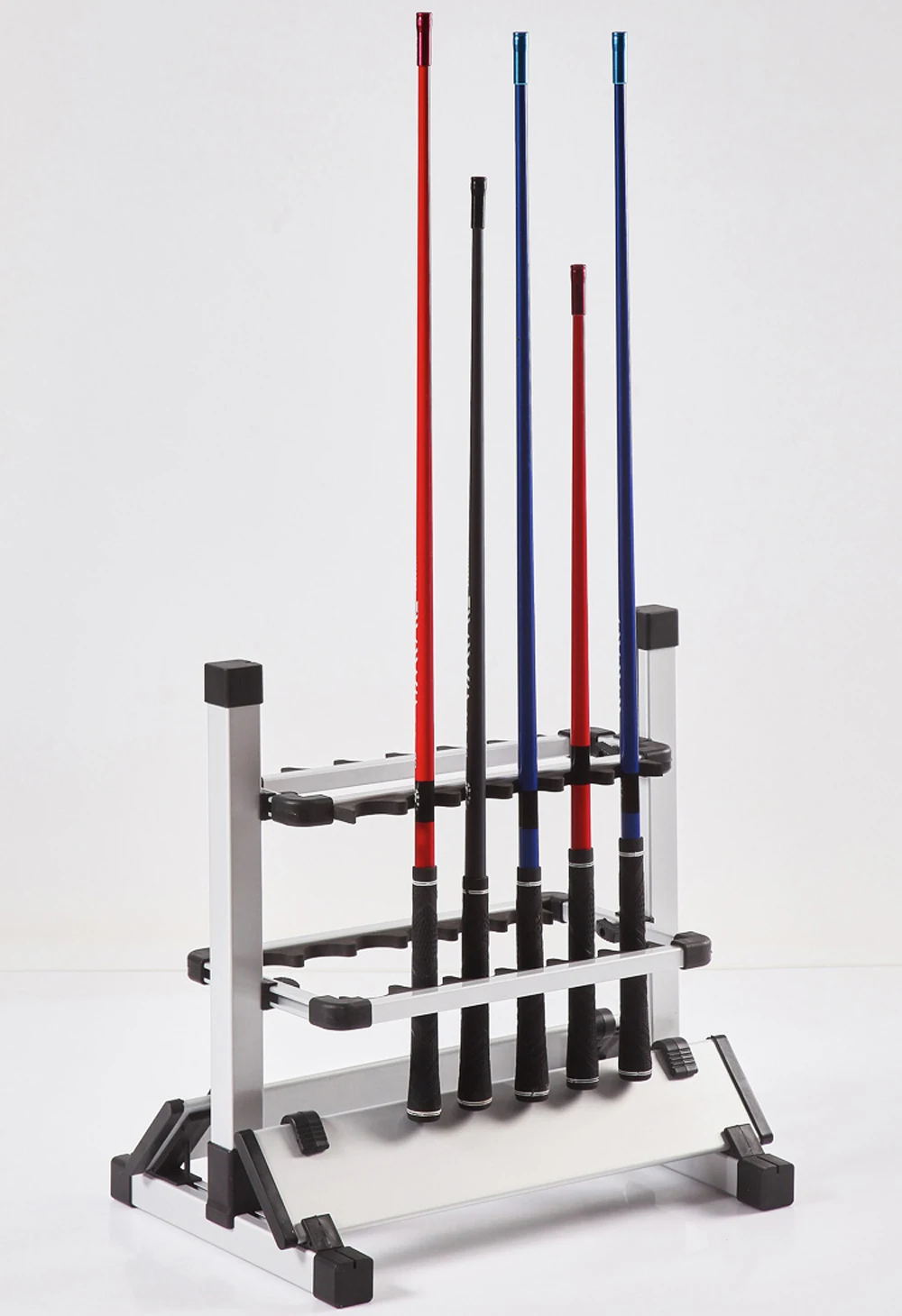 Angelrutenhalter aus Aluminiumlegierung, Ständer für Angelruten, Organizer mit 12/24 Fächern, Angelruten-Zubehör – Detail 1