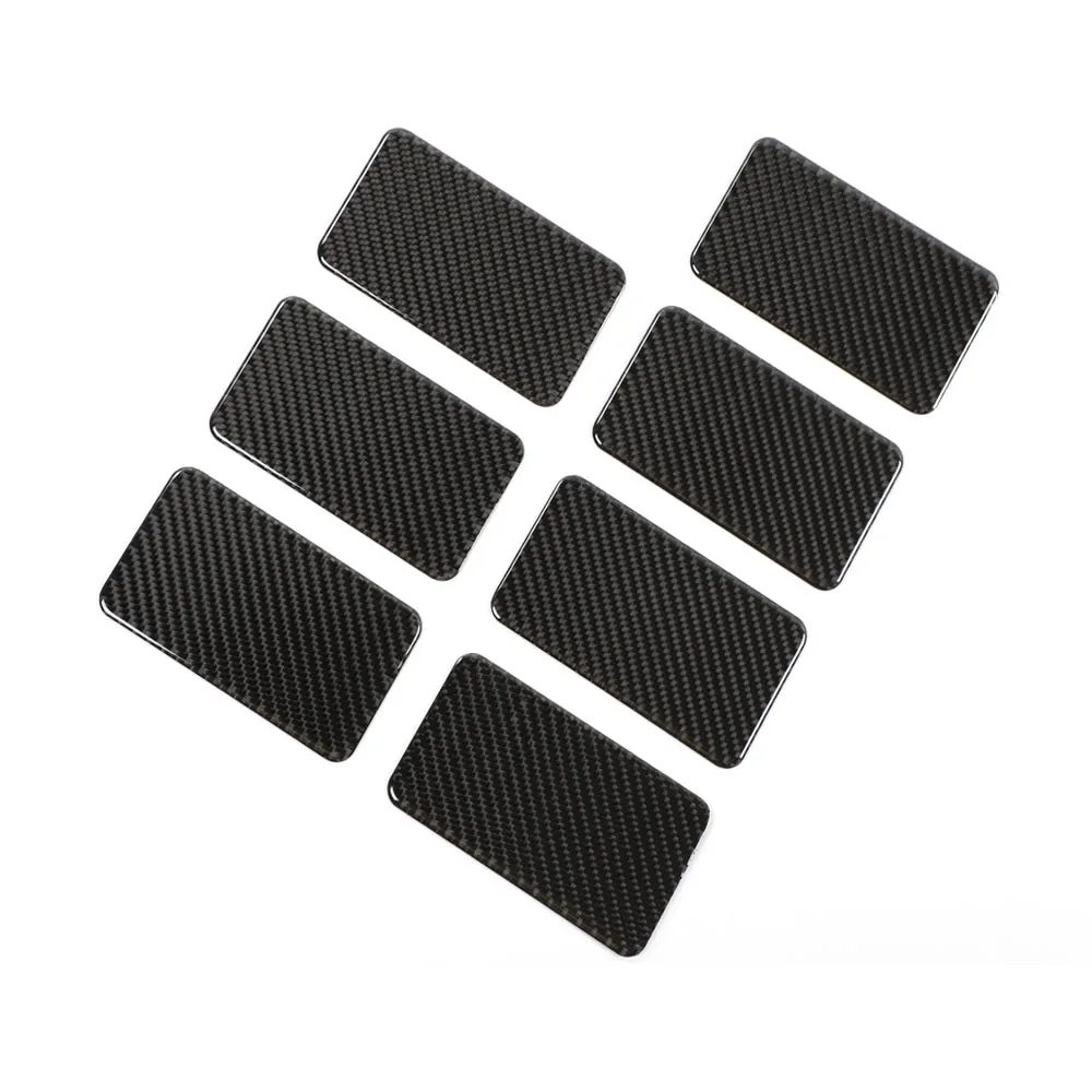 

7Pcs/set Real Carbon Fiber Car Rear Row Side Decoration Stickers For Suzuki Jimny 2019+ New Car Styling Accessories