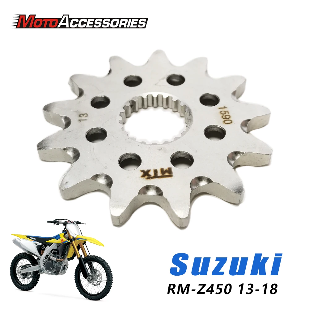 For Suzuki Off Road RM-Z450 2013-2020 Front Engine Sprocket Motorcycles Chain Sprocket Dirt Pit Bike Motorcycle Accessories