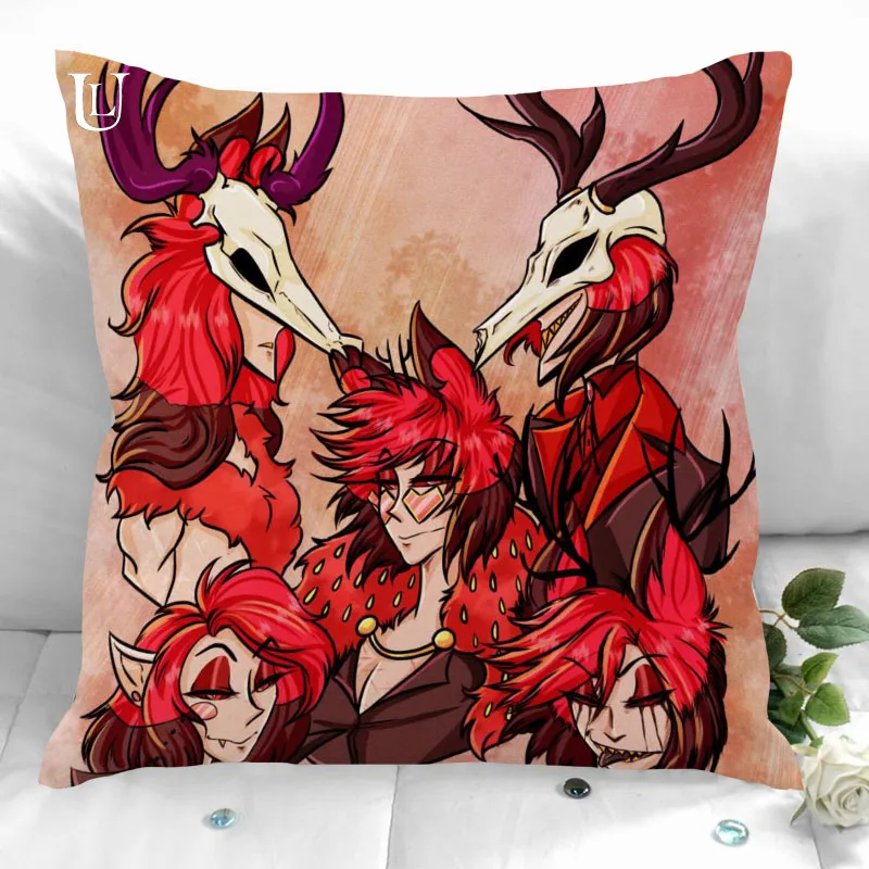 New Alastor (Hazbin) Pillowcase Wedding Decorative Pillow Case Customize Gift For Pillow Cover 35X35cm,40X40cm(One Sides)