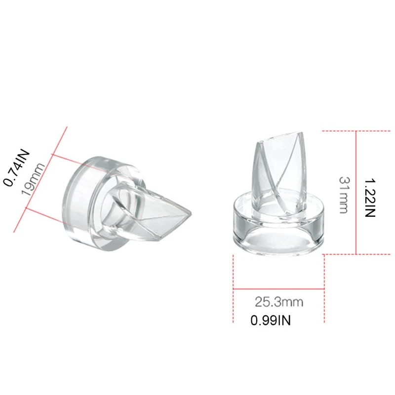 Válvulas de pico de pato de silicona, piezas de extractor de leche eléctrico, bomba de pezón de alimentación de bebé, accesorios de bomba de lactancia Universal, 1/5 piezas