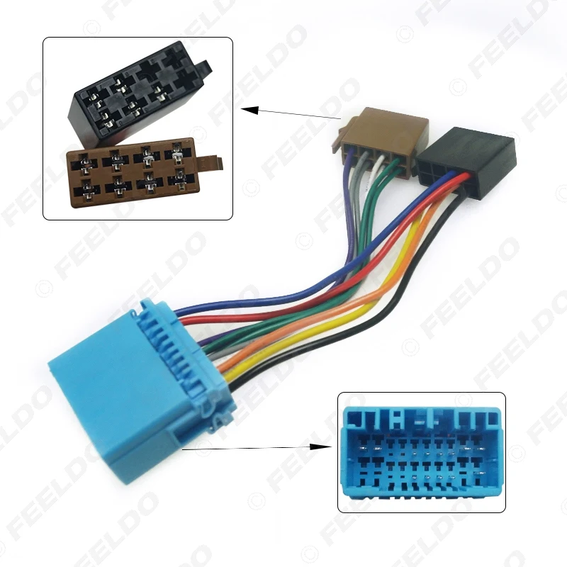 FEELDO Car CD Radio ISO Wiring Harness Adapter for Honda Accord Civic CRV Jazz Odyssey Suzuki Swift SX4 Head Units Cable