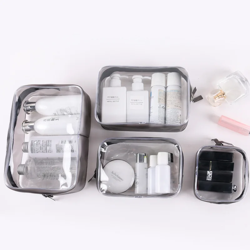 

Pvc Makeup Bag Transparent Travel Storage Bag Home Supplies Toiletry Cosmetics Bathroom Supplies Storage Lazy Portable Wash Bag