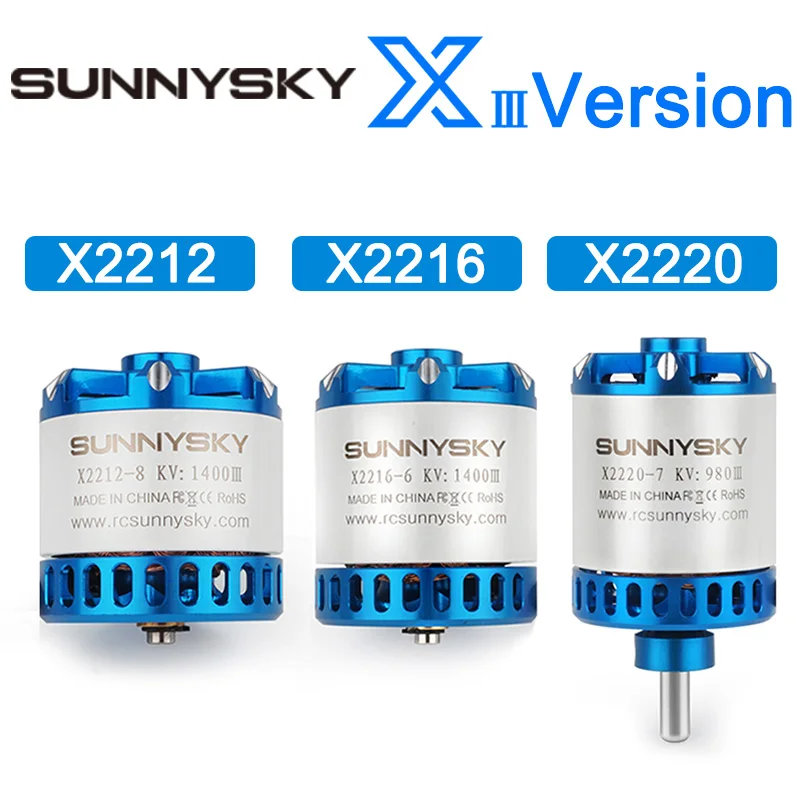 SUNNYSKY X2212-III X2216-III X2220-III 880KV 950KV 980KV 1100KV 1150KV 1250KV 1400KV 2200KV motore per RC modelli