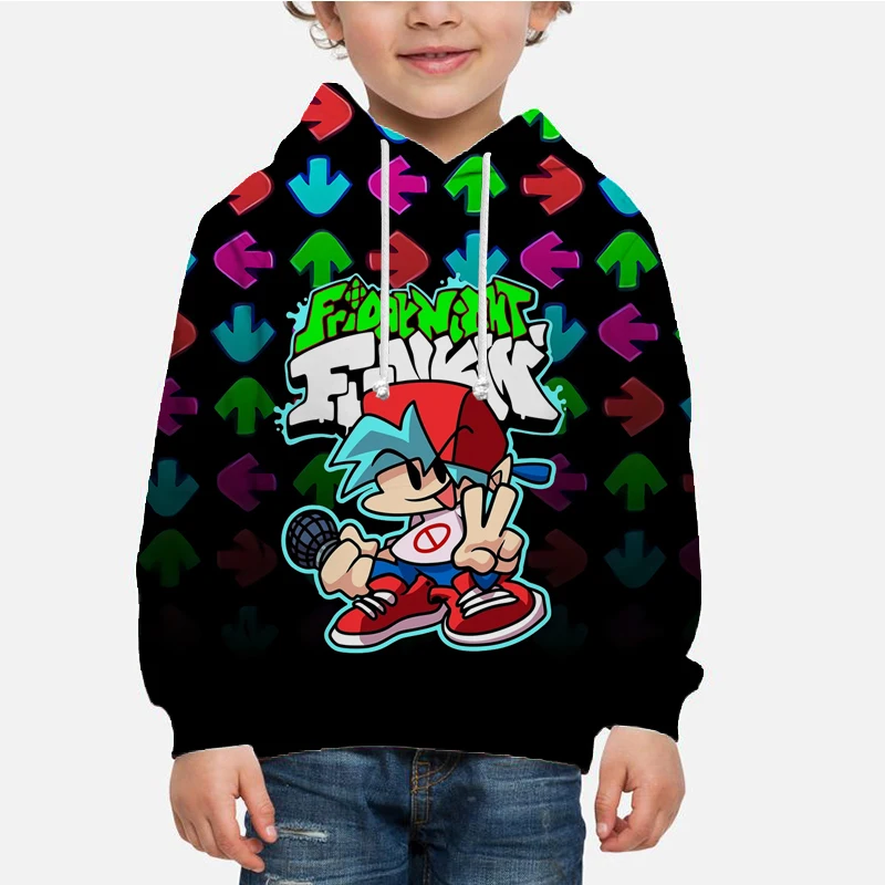 

Spring Autumn Kids Friday Night Funkin 3D Print Hoodies Children Anime Sweatshirts Tops Sudadera Boys Girls Cartoon Pullovers