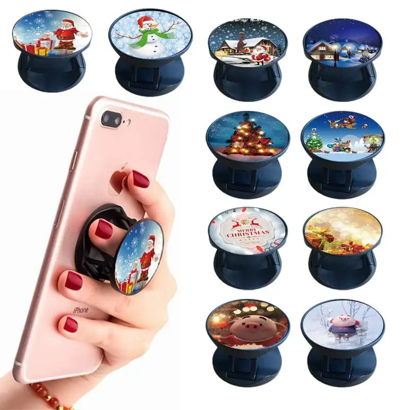 10 Pieces Phone Grip Holder Collapsible Phone Holder Self-Adhesive Color printing Phone Holders for Smartphone and Tablets