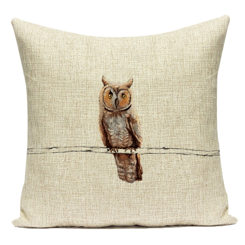 لطيف الكرتون الطيور غطاء الوسادة ديكور المنزل كيس وسادة لمكتب أريكة سيارة الشمال ديكور المنزل وسادة غطاء