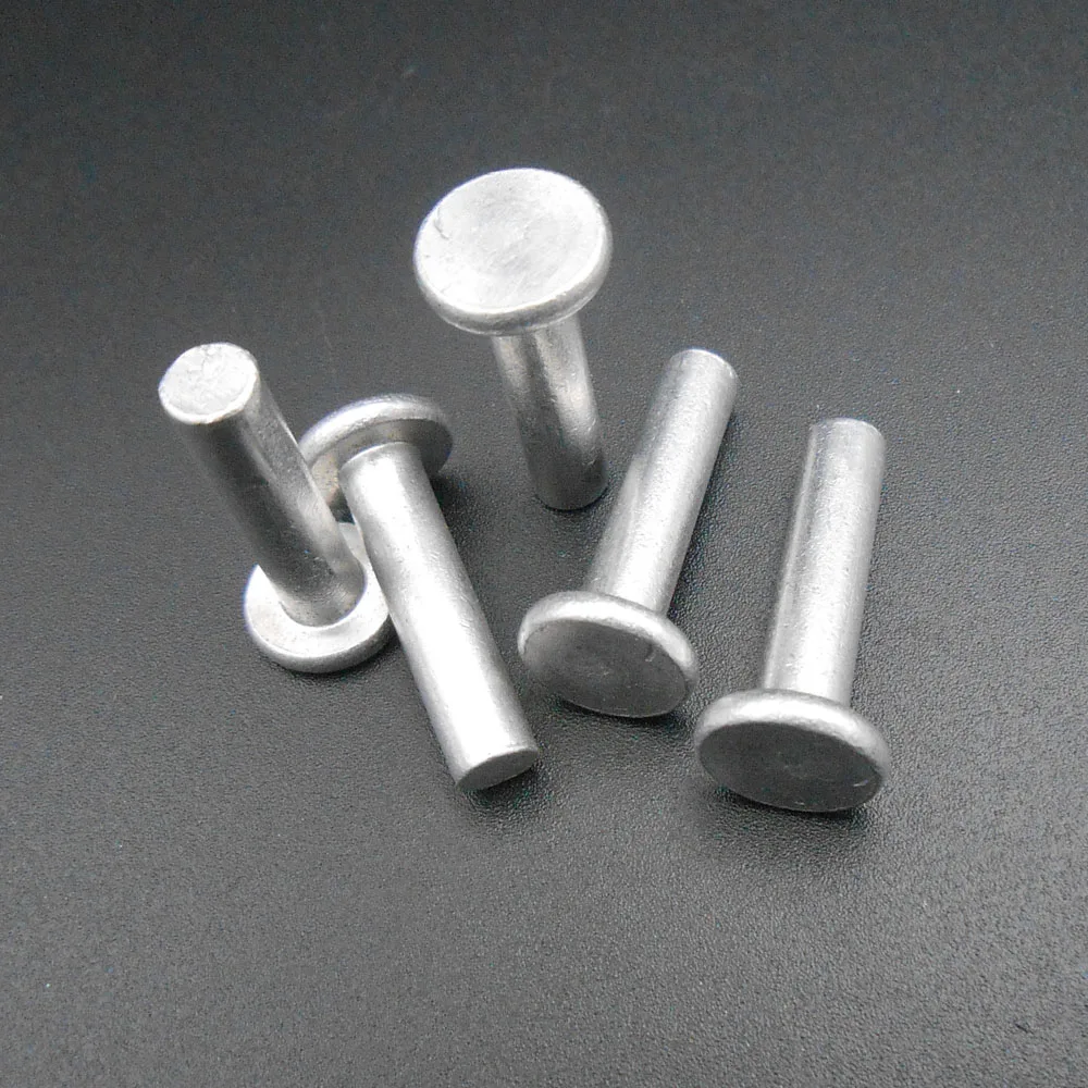 1000PCS/Lot M5 M5X20 Countersunk Flat Head Solid Aluminum Rivet Nut Insert Rivets 5MM X 20MM 5X20MM M5X20MM L= 20MM *AT430X1000