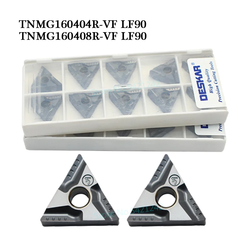 10Pcs TNMG160404 TNMG160408 R L Vf LF90 Cermet Inserts Originele Derskar Insert Cutter Tool Cnc Draaibank Draaien Tool Voor staal