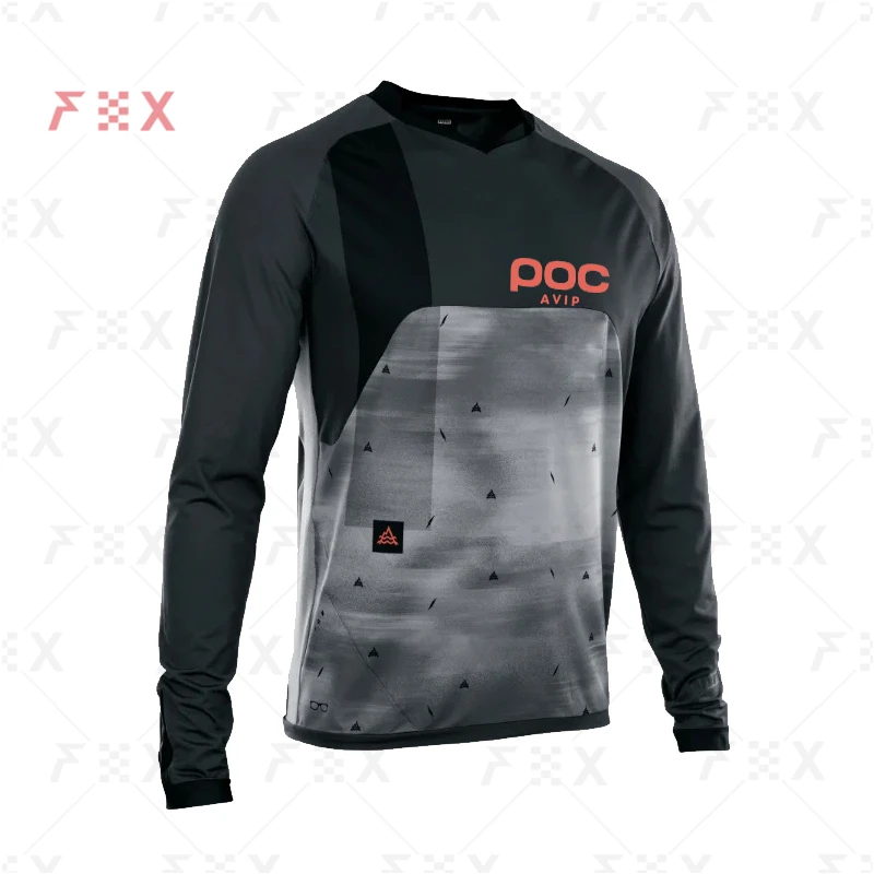 AVIP POC Men Cycling Jersey MTB Downhill T shirt Racing Sport Bicycle Shirt Ropa Ciclismo Team Bike Jersey Cycling Wear MX  2021