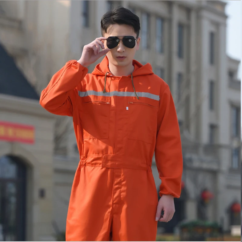 Uniformes de trabajo para hombre y mujer, monos reflectantes de manga larga con capucha, traje de pintor marinero para reparación de automóviles