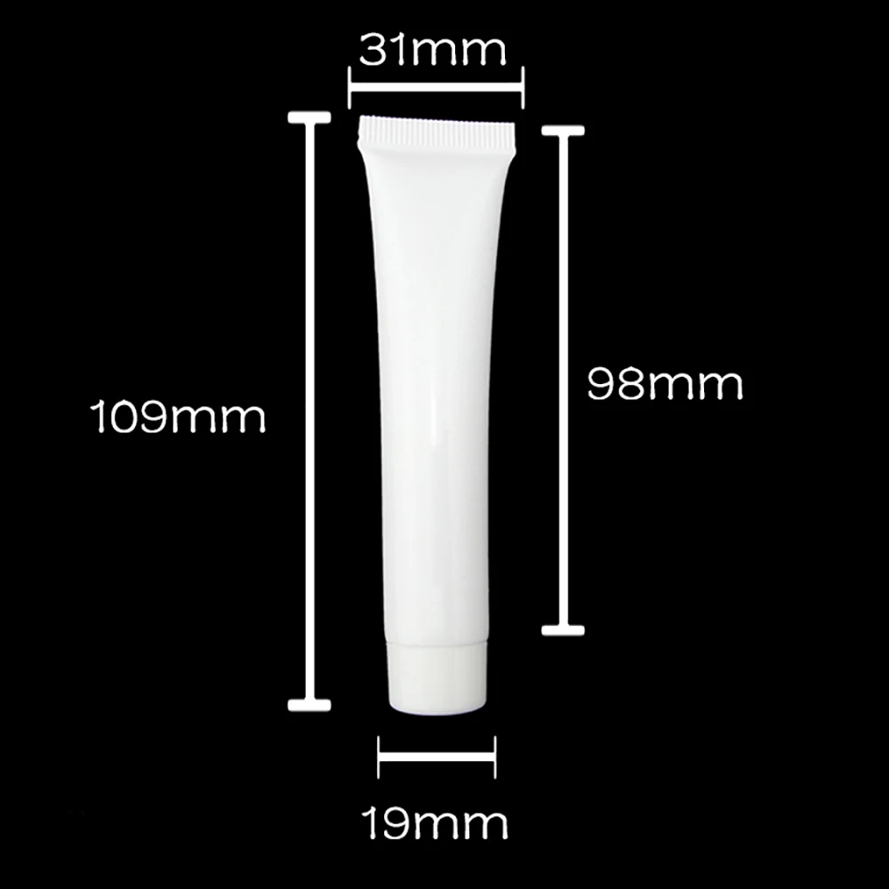 

Soft White Tube 20ml with Screw Cap,Empty Foundation Stick Packaging