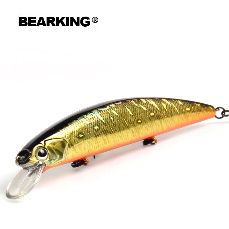 BEARKING na sztuczne przynęty wędkarskie minnow jakości woblery przynęty 13cm 21g zawieszenie gorący model crankbaity popper