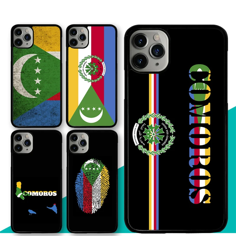 Comoros Flag Case For iPhone 11 12 Pro Max 13 mini SE 2020 XR X XS MAX 6S 7 8 Plus Back Cover Shell