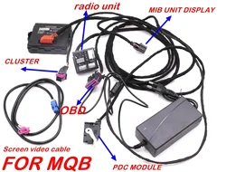 For VW CAR MQB PQ35 46 RCD510 RCD330 RNS510 187A 187B--Radio PDC Module Cluster Test code Tools