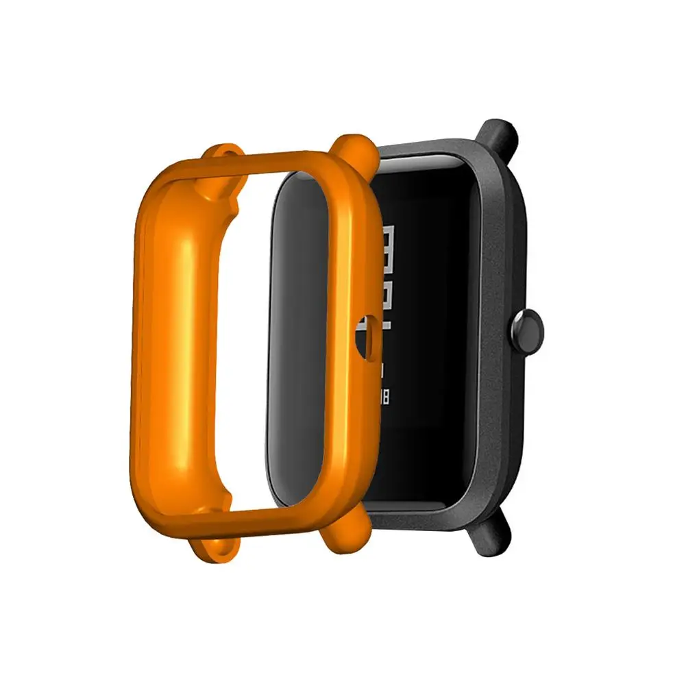 TPU Soft Full Edge Protector Smartwatch Case Shell Frame For Amazfit BIP S/BIP/Bip Lite Watch Protective Bumper Cover