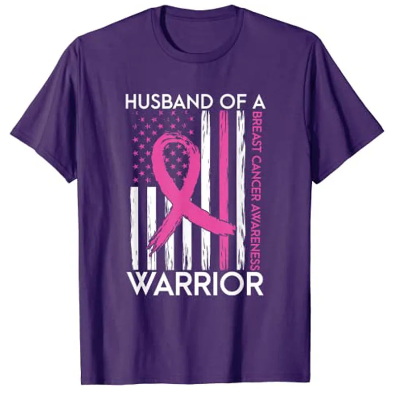 Husband of A Warrior Breast Cancer Awareness Support Squad T-Shirt Woman Tshirts