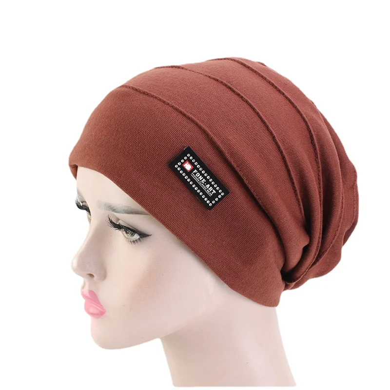 Gorros y gorros de doble tela para adultos, moda de otoño e invierno, mujeres y hombres