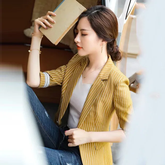 Autumn Women Blazers And Jackets Candy Color Jacket Long Sleeve Slim Suit One Button Women Jacket big Size S-2XL Blazer QQ113