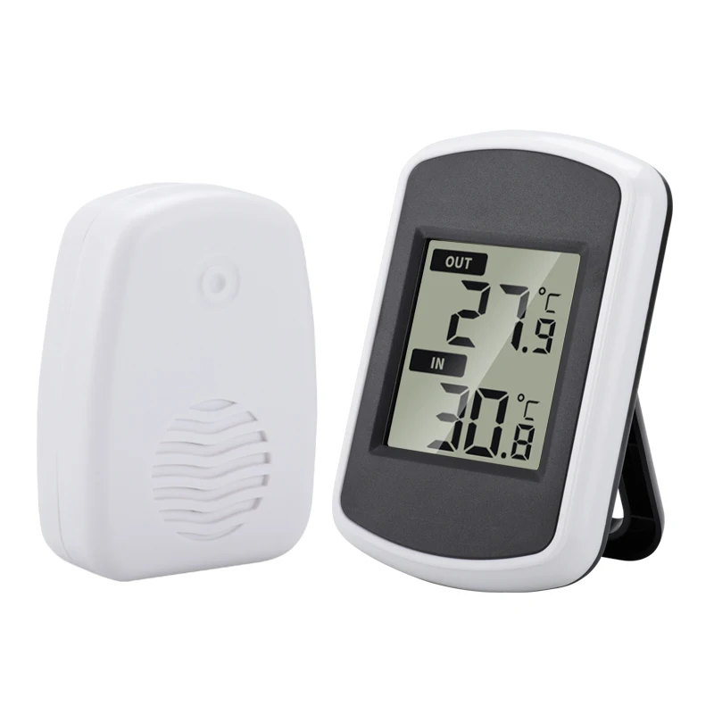 LCD Wireless Indoor/Outdoor Digital Thermometer Ambient Weather Station Home Office Temperature Meter -40~60°C Testing Tools