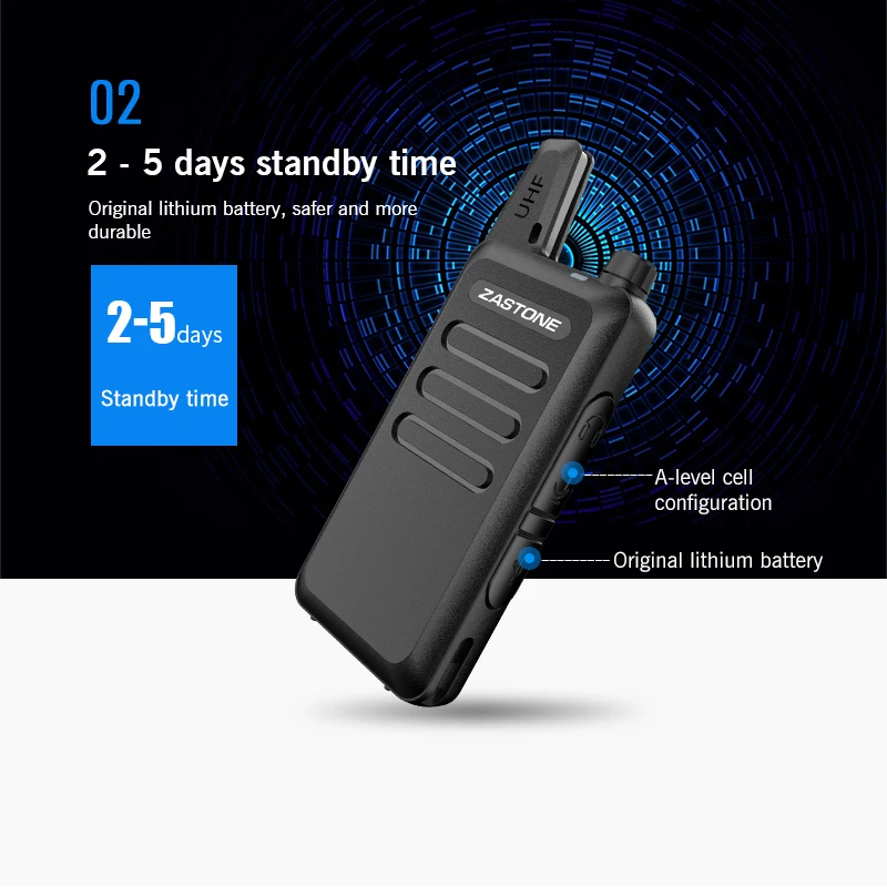 2pcs Zastone X6 Mini Walkie Talkie kids UHF Raido Walkie-talkie 400Mhz Two Way Radio FM Ricetrasmettitore USB Communicator