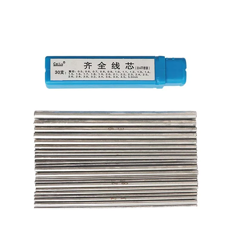 Berkem  30Pcs Solid Necklace Coil Rod Coil Rod Making Core Coil Rod Hollow Coil Forming Rod