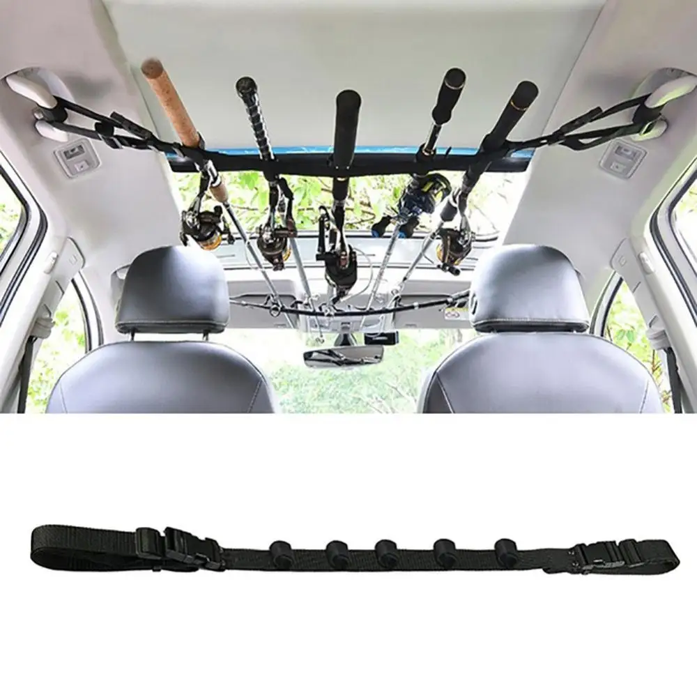 

35% Discounts Hot! Hatchback Car Vehicle Fishing Rod Pole Holder Magic Tape Strap Belt Storage Rack
