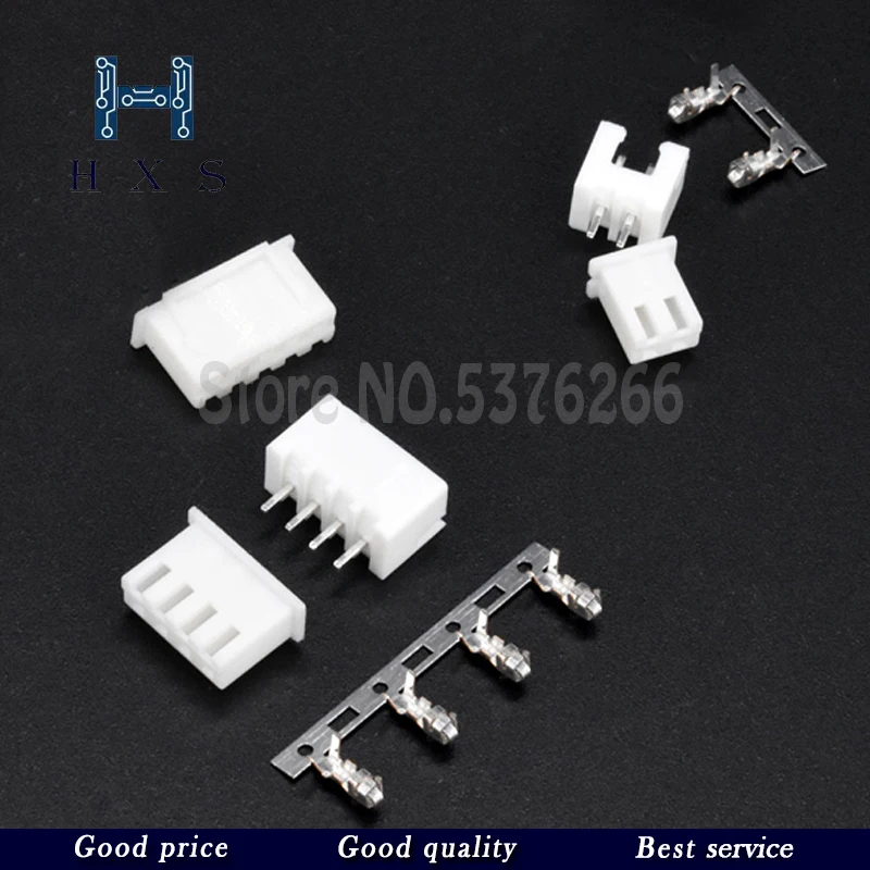 20Kits XH 2.54mm 2/3/4/5/6/7/8/9/10/12pin JST Connector plug Male Female Crimps