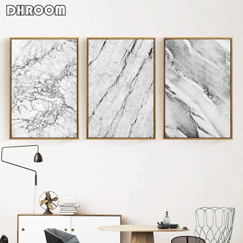 Marble Texture Canvas Prints Abstract Art Decorative Painting Canvas Painting Abstract Print Poster Picture Wall Home Decor