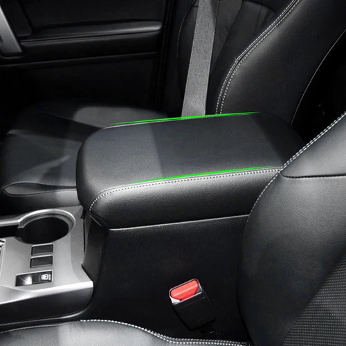 Tapa de consola central para coche, caja de reposabrazos, cubierta de cuero, pegatina embellecedora para Toyota 4runner 2010- 2015 2016 2017 2018