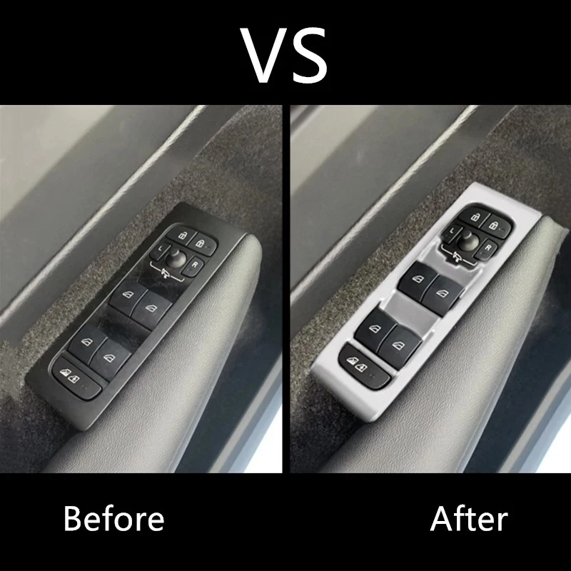 2017 2018 2019 For Volvo XC40 T5 Accessories ABS Carbon Matte Car Armrest Door Window Glass Lift Control Switch Cover Trim