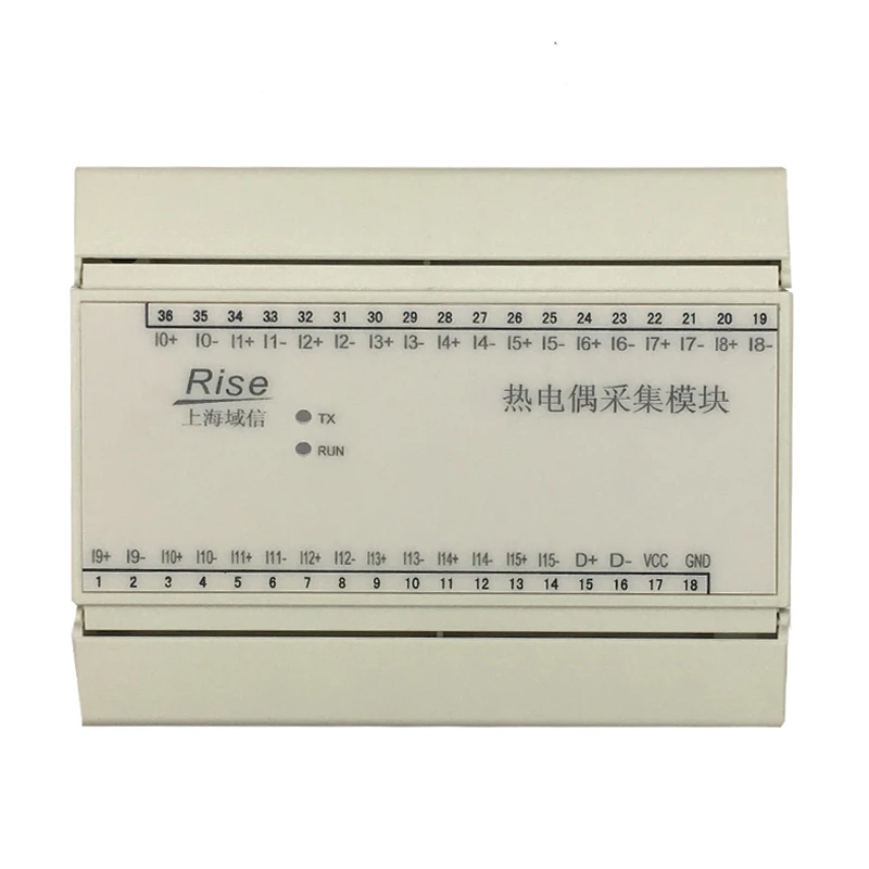 

12/16 channel thermocouple acquisition input reading monitoring module temperature acquisition MODBUS-RTU protocol PK9019