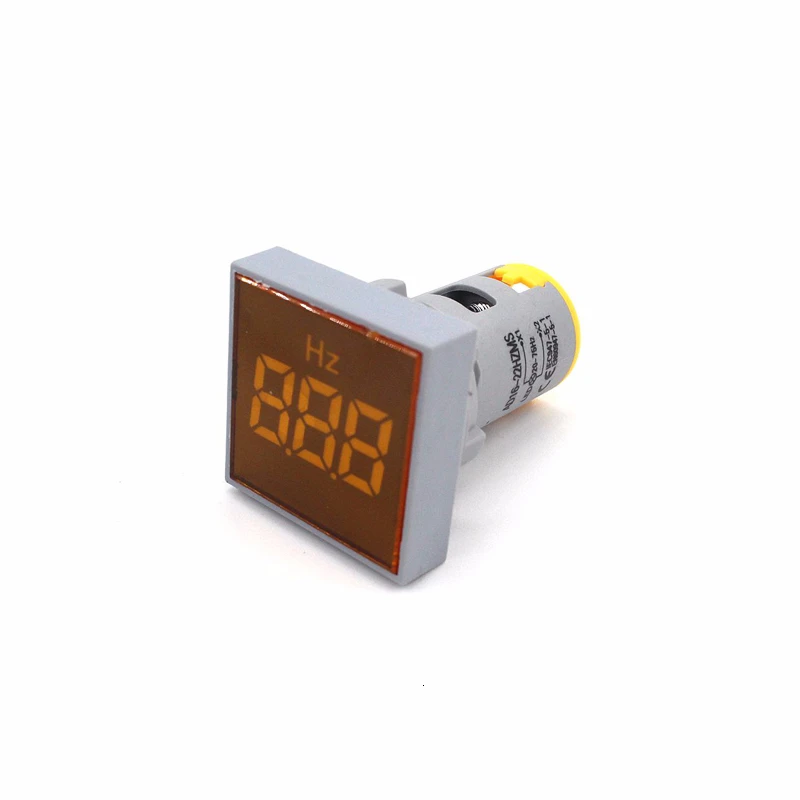 LED AC Digital Display Frequency Square Panel Hertz Meter Voltmeter Indicator Light Signal Lamp Boat Warning Lights Range 0-99Hz