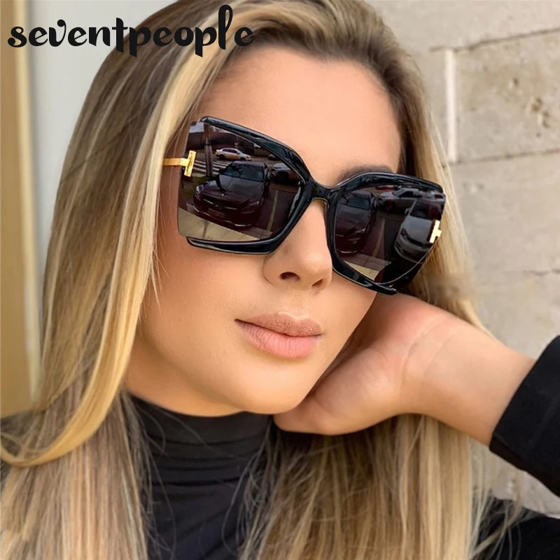 Fashion Cat Eye Sunglasses Women Trending Products Vintage Cateye Sun Glasses for Ladies Semi Rimless Butterfly Sunglass Female